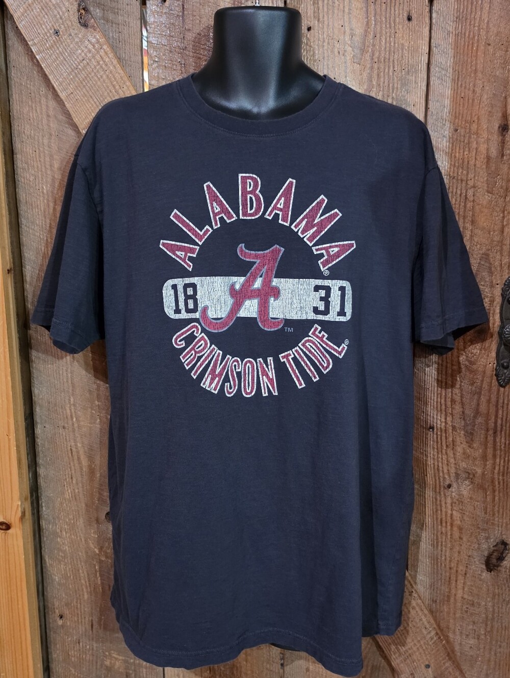 University Of Alabama Crimson Tide T-Shirt Mens XXL Blk Colosseum Athletics Tee